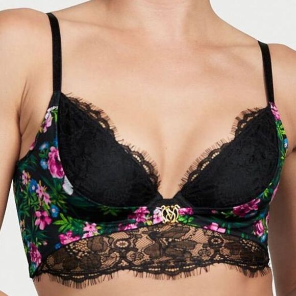 Victorias Secret So Obsessed Unlined Sexy Corset Top Bustier bra Moonlit Xsmall - Picture 4 of 10